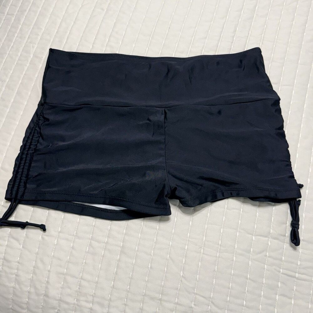 Women’s Unbranded Swim Shorts With Side Drawstrings | Black | XL |